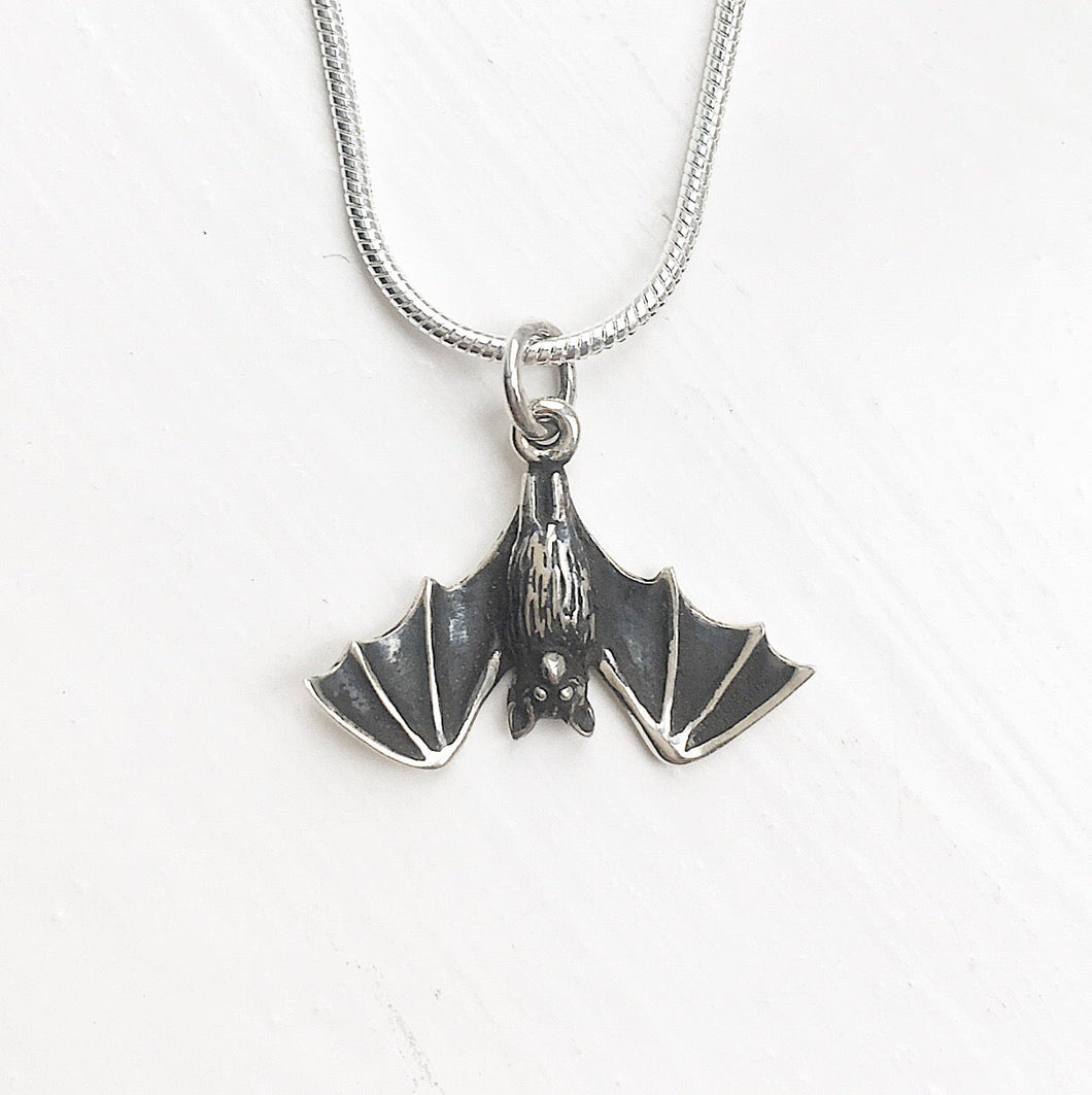 STERLING SILVER BAT NECKLACE