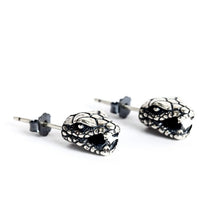 Load image into Gallery viewer, STERLING SILVER SERPENT EARRINGS