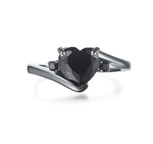 Load image into Gallery viewer, LOVE YOU TO DEATH BLACK ONYX RING