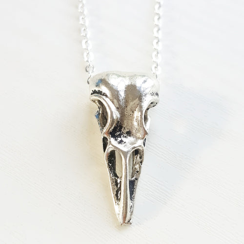 RAVEN SKULL NECKLACE