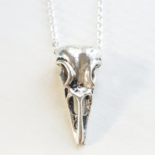 Load image into Gallery viewer, RAVEN SKULL NECKLACE