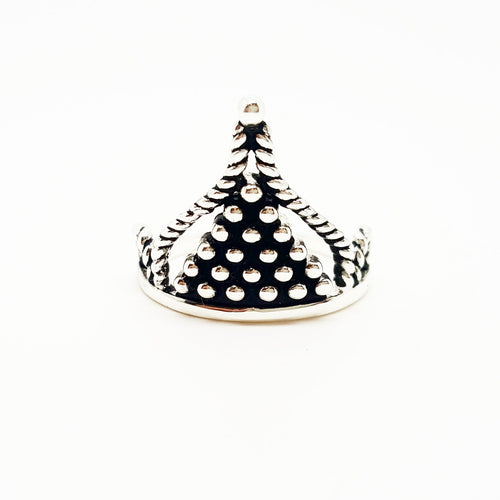 AVA STERLING SILVER DOTTED RING