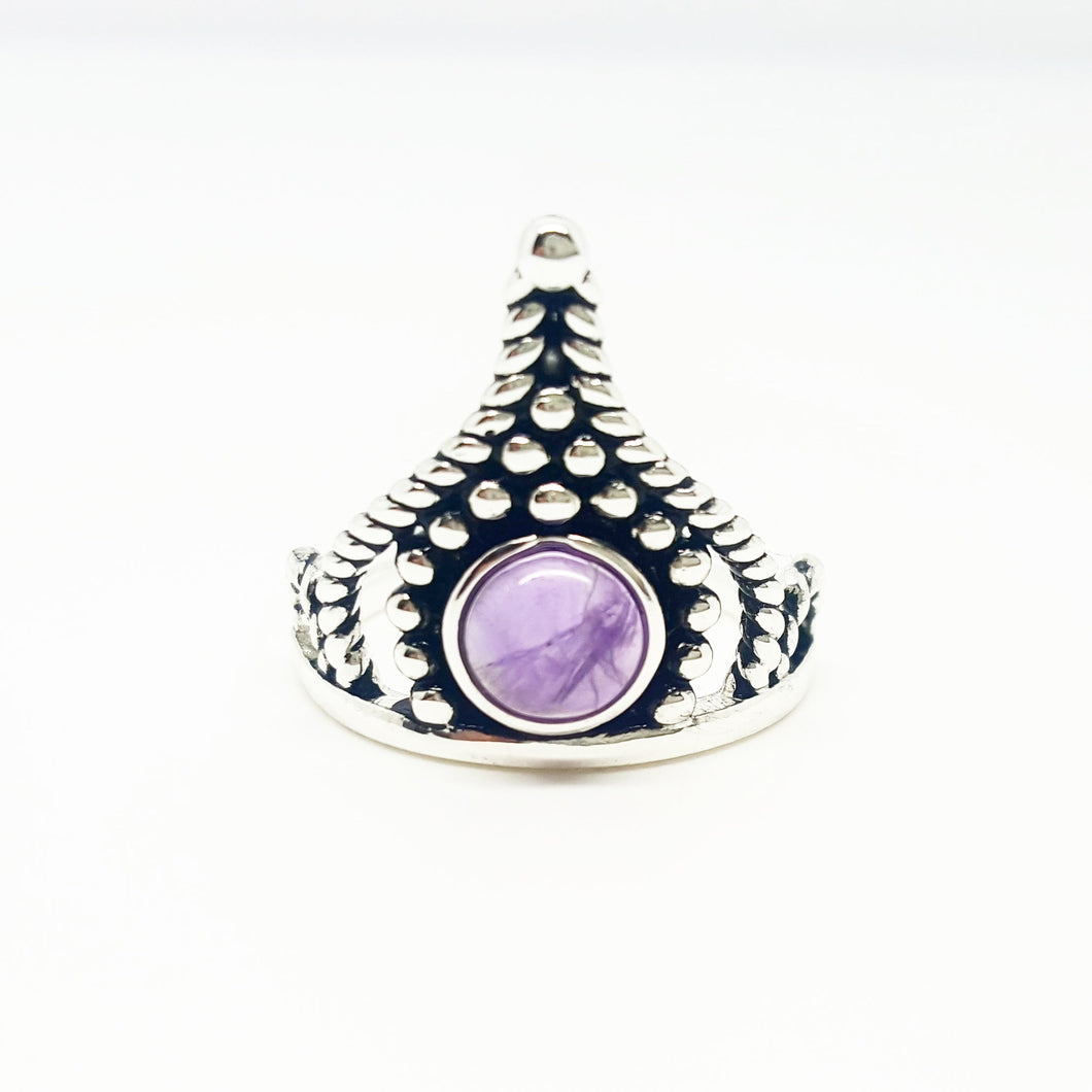 OLIVIA DOTTED AMETHYST RING
