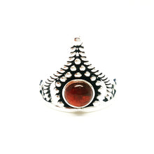 Load image into Gallery viewer, OLIVIA STERLING SILVER DOTTED GARNET RING