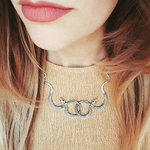 ENTWINED SERPENT NECKLACE
