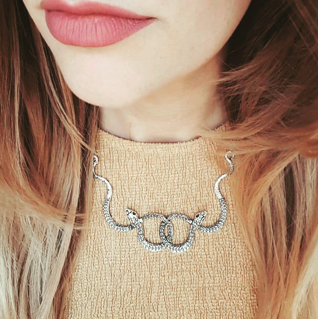 ENTWINED SERPENT NECKLACE