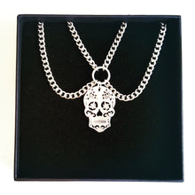 Load image into Gallery viewer, SUGAR SKULL DOUBLE CHAIN CHOKER