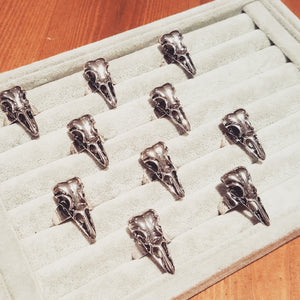 RAVEN SKULL RING
