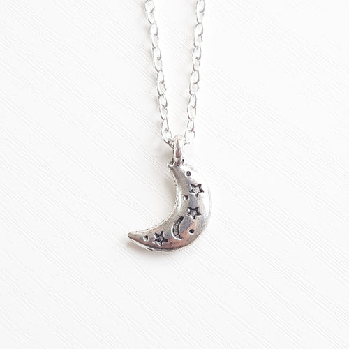 MOON AND STARS NECKLACE