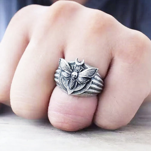 DEATH'S-HEAD HAWKS MOTH RING