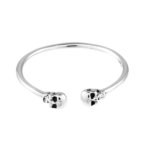 DOUBLE SKULL RING