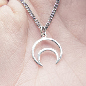 STERLING SILVER LUNAR NECKLACE