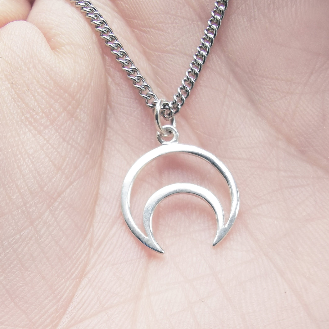 STERLING SILVER LUNAR NECKLACE