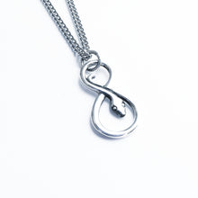 Load image into Gallery viewer, STERLING SILVER INFINITY SNAKE NECKLACE