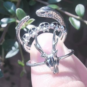 STERLING SILVER SNAKE RING