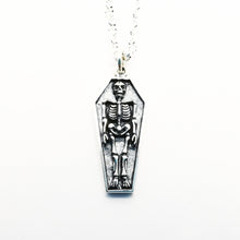 Load image into Gallery viewer, STERLING SILVER OPEN CASKET NECKLACE