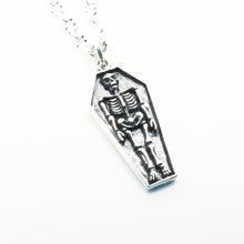 Load image into Gallery viewer, STERLING SILVER OPEN CASKET NECKLACE