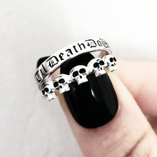 Load image into Gallery viewer, STERLING SILVER &#39;TIL DEATH DO US PART RING&#39;