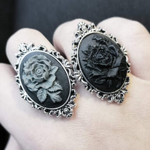 Load image into Gallery viewer, GREY ENCHANTED ROSE RING