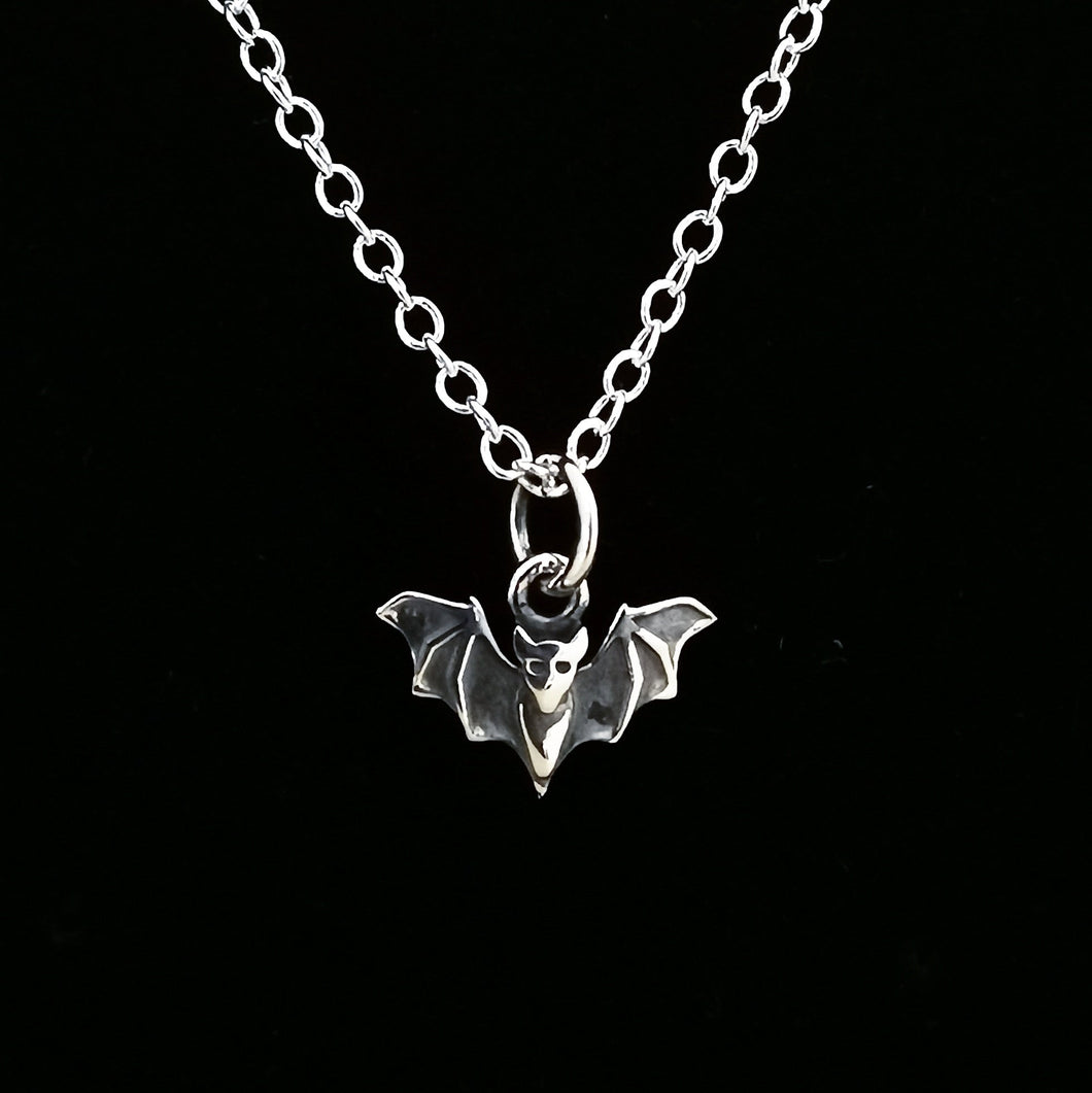 STERLING SILVER TINY BAT NECKLACE