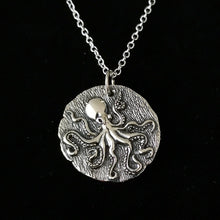 Load image into Gallery viewer, STERLING SILVER OCTOPUS NECKLACE