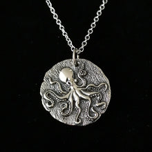 Load image into Gallery viewer, STERLING SILVER OCTOPUS NECKLACE