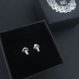 STERLING SILVER MUSHROOM EARRINGS