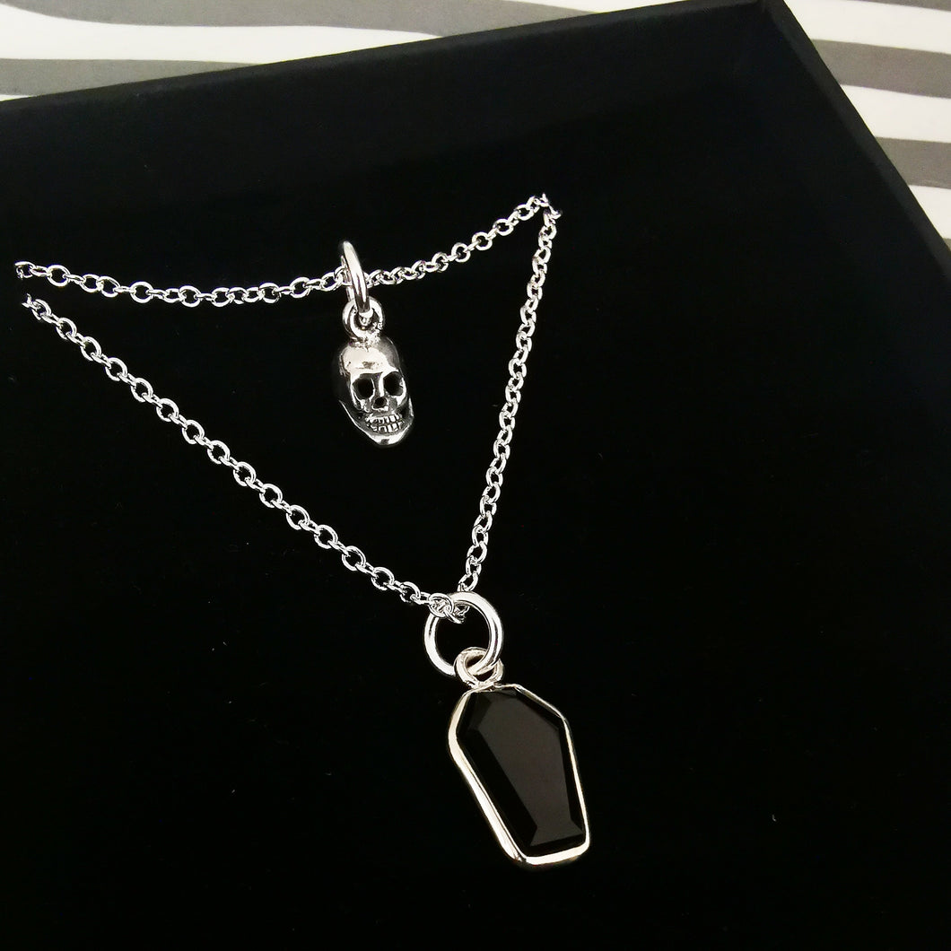 STERLING SILVER 'DEATH BECOMES HER' NECKLACE