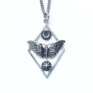 STERLING SILVER DAY AND NIGHT NECKLACE