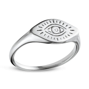 STERLING SILVER ALL SEEING EYE RING