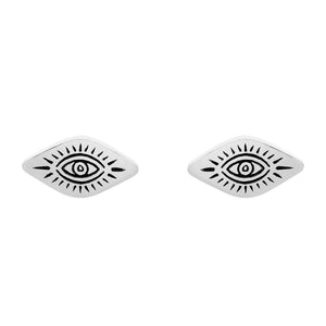 STERLING SILVER ALL SEEING EYE EARRINGS