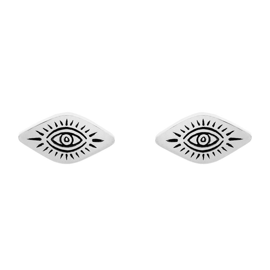 STERLING SILVER ALL SEEING EYE EARRINGS