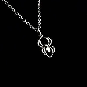 STERLING SILVER SPIDER NECKLACE