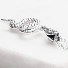 Load image into Gallery viewer, STERLING SILVER DIVINE SERPENT MOONSTONE NECKLACE