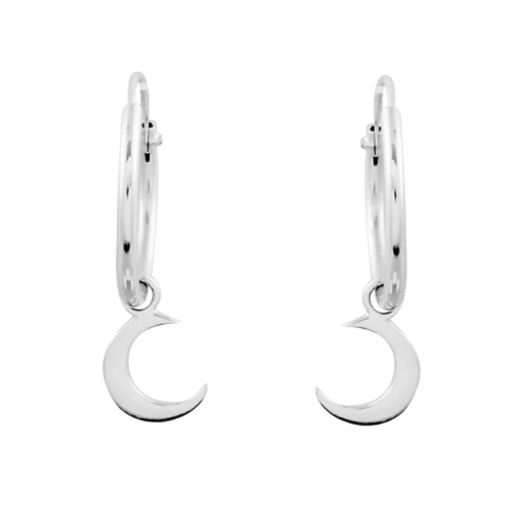 STERLING SILVER MOON SLEEPERS