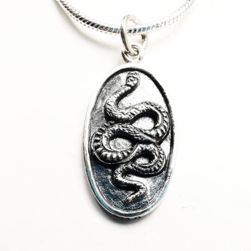 STERLING SILVER SNAKE NECKLACE