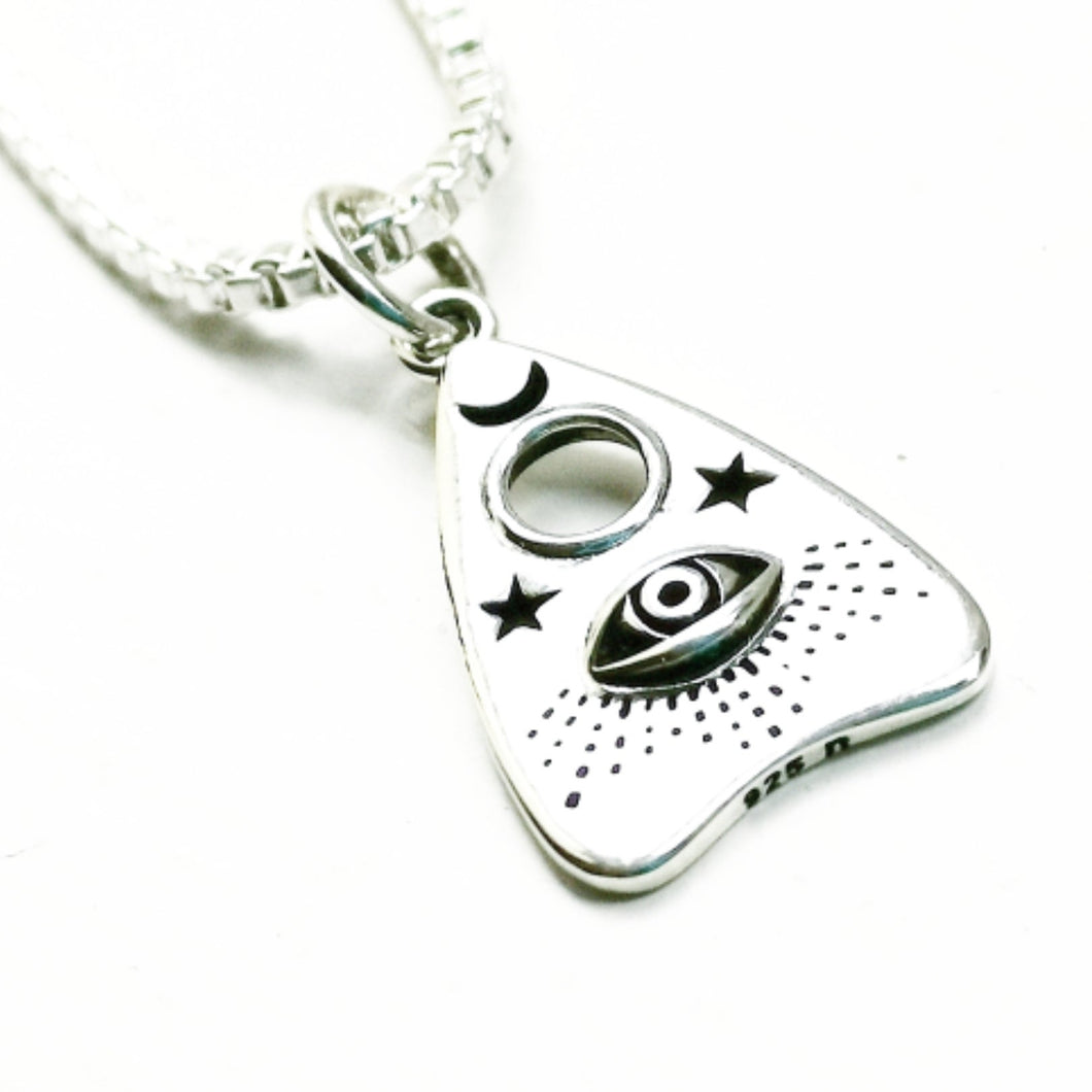 ALL SEEING OUIJA PLANCHETTE NECKLACE