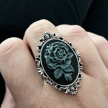 Load image into Gallery viewer, GREY ENCHANTED ROSE RING