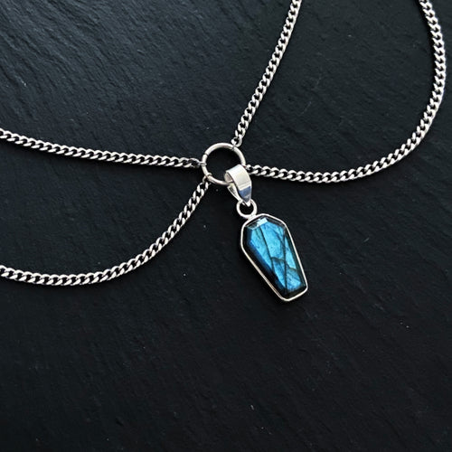 LABRADORITE CASKET NECKLACE