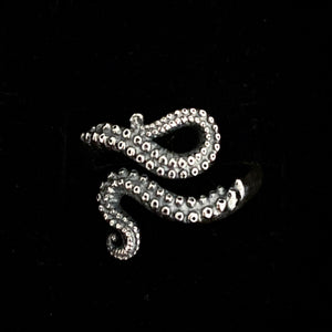 STERLING SILVER TENTACLE RING
