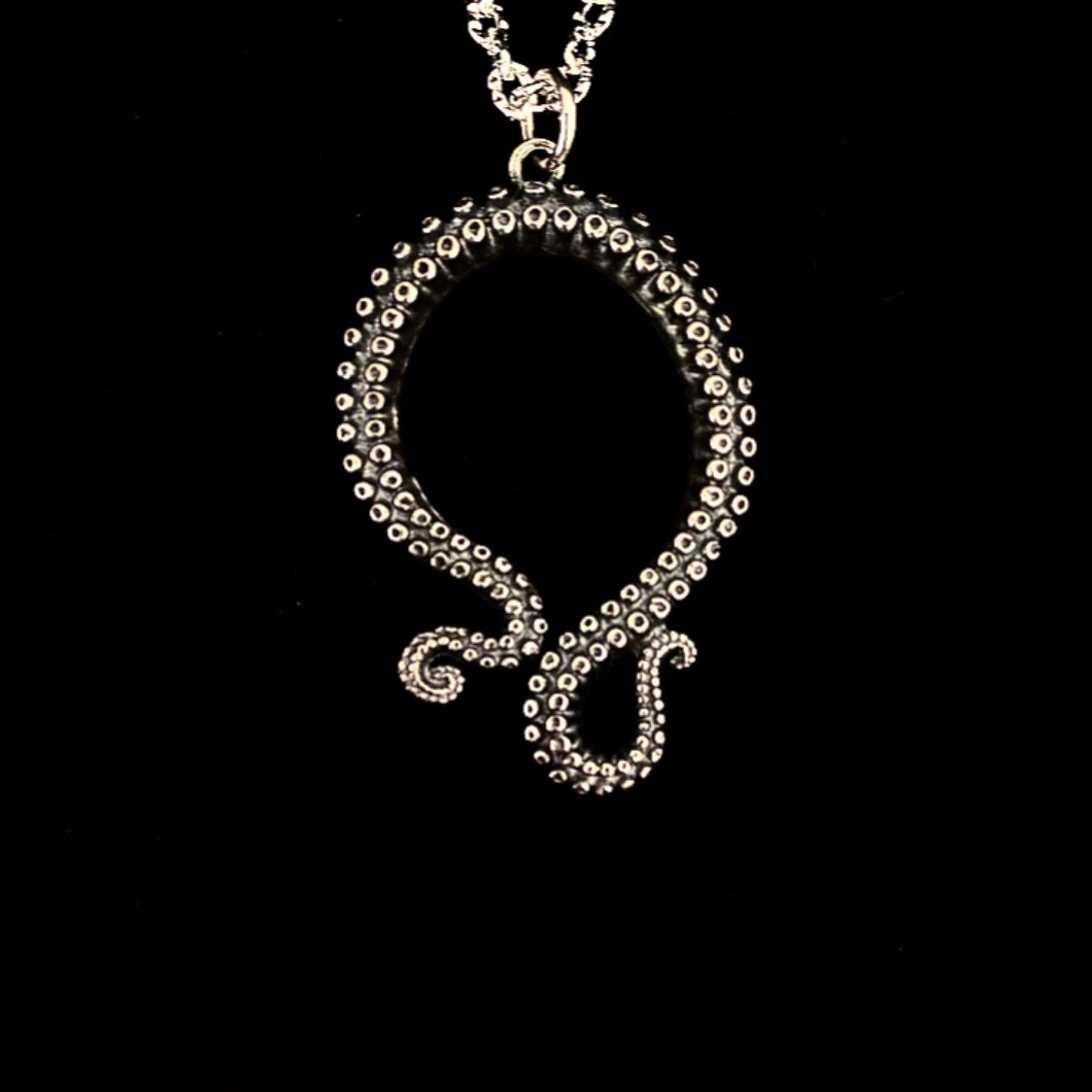 STERLING SILVER TENTACLE NECKLACE