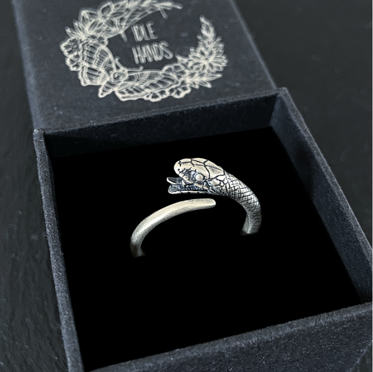 STERING SILVER SERPENT RING